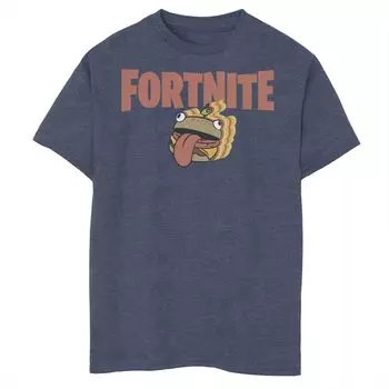 Футболка Fortnite Durr Burger с текстовым логотипом и графическим рисунком для мальчиков 8–20 лет Licensed Character