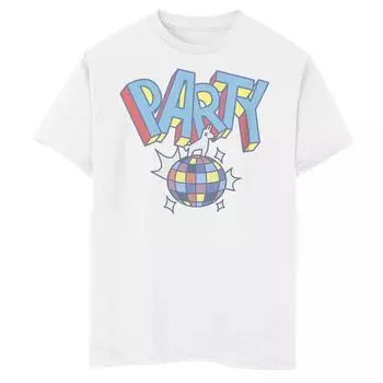 Футболка Fortnite Party Disco Ball для мальчиков 8–20 лет с графическим рисунком и портретом Licensed Character, белый