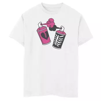 Футболка Fortnite Spray Cans для мальчиков 8–20 лет с рисунком Licensed Character, белый