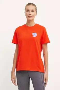 Футболка Fox Boxy с логотипом Fjallraven, оранжевый