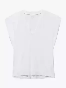 Футболка FRAME Le Mid Rise Organic Pima Cotton, цвет blanc