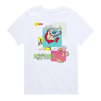 Футболка Frames 90-х годов Nickelodeon Ren & Stimpy для мальчиков 8–20 лет Licensed Character