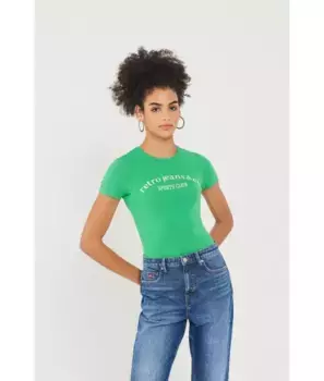 Футболка Frances Retro Jeans, зеленый