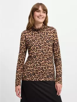 Футболка Franco Callegari Langarmshirt, цвет camel schwarz