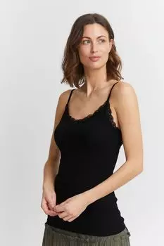 Футболка Fransa Trgertop (Tops) FRHIZAMOND 4 Strap top 20608862, черный