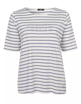 Футболка FRAPP, цвет lavender/offwhite