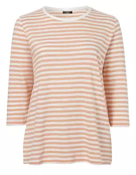 Футболка FRAPP Zeitloses mit Stickerei, цвет peach/offwhite