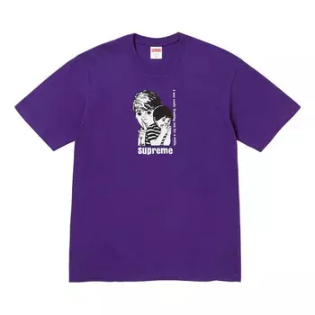 Футболка freaking out t-shirt 'purple' Supreme, фиолетовый