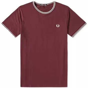 Футболка Fred Perry Authentic Twin Tipped, бордовый