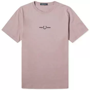 Футболка Fred Perry Embroidered, цвет Dark Pink