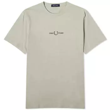 Футболка Fred Perry Embroidered, цвет Warm Grey