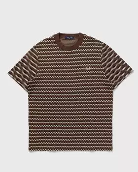 Футболка Fred Perry Jacquard T-Shirt, цвет carrington brick