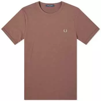 Футболка Fred Perry Ringer, коричневый