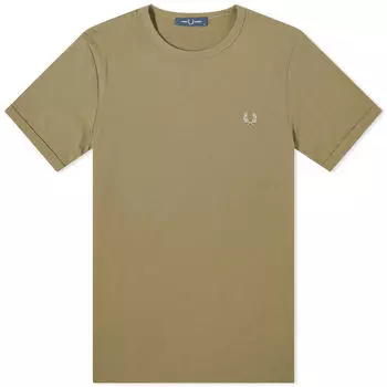 Футболка Fred Perry Ringer T-Shirt, цвет Uniform Green