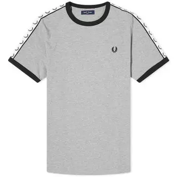 Футболка Fred Perry Taped Ringer, серый