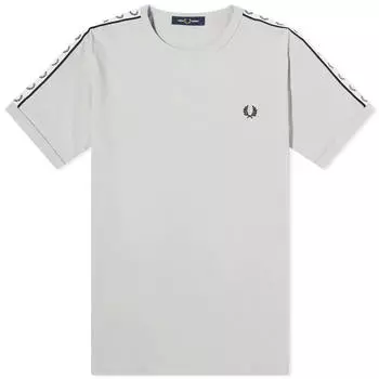Футболка Fred Perry Taped Ringer, светло-серый