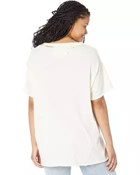 Футболка Free People Dani Tee, слоновая кость