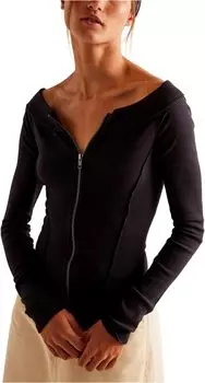 Футболка Free People Eye Candy Tee, черный