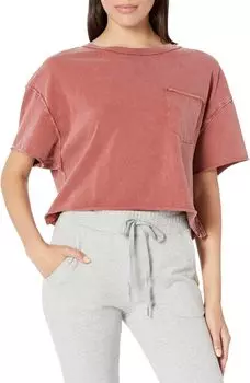 Футболка Free People Fade Into You Short Sleeve, цвет Russet Acorn