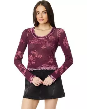 Футболка Free People Garner, цвет Berry Combo