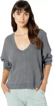 Футболка Free People New Magic Thermal, черный