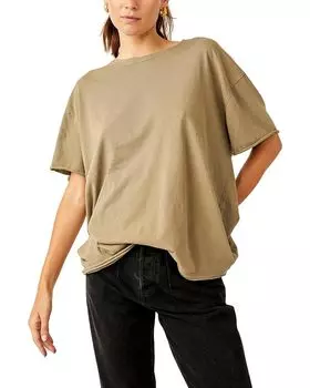 Футболка Free People Nina, цвет Olive Stone
