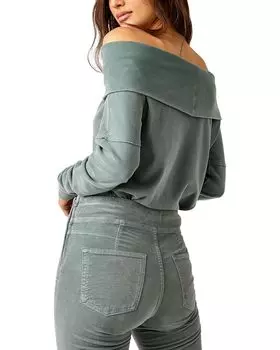 Футболка Free People Not The Same Tee, цвет Steel Sea