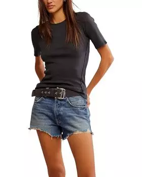 Футболка Free People Picture You Tee, черный