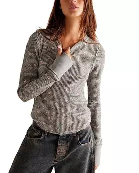 Футболка Free People Pretty Little Therma, зеленый