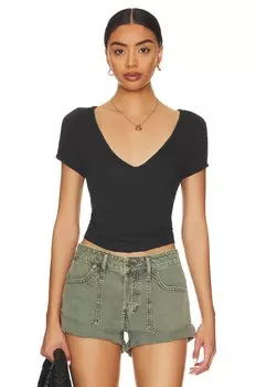 Футболка Free People Sunny Days Ahead, черный