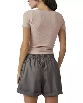 Футболка Free People XYZ Recycled Baby Tee, цвет Ballet