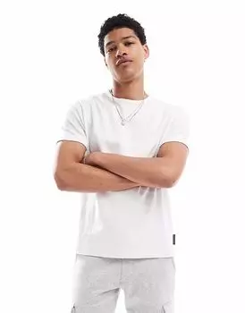 Футболка French Connection micro ottoman белого цвета French Connection Mens