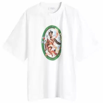 Футболка Fresco овальная для скейтбординга Off-White, черный