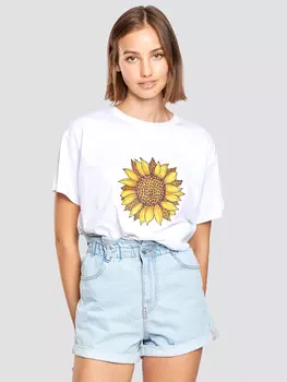 Футболка Freshlions Sonnenblume, белый