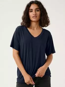 Футболка frida с v-образным вырезом KAFFE, цвет Midnight Marine