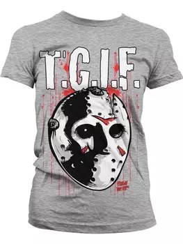 Футболка Friday The 13th, серый
