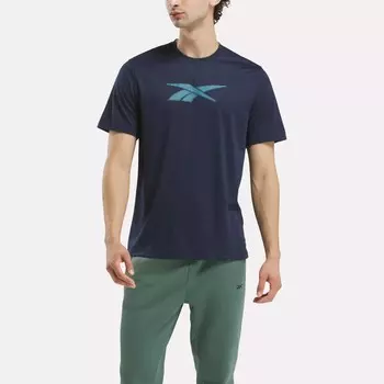 Футболка Front Vector Performance Reebok, военно-морской