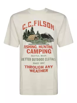 Футболка Frontier с принтом Filson, белый