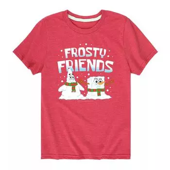 Футболка Frosty Friends SpongeBob для мальчиков 8–20 лет Licensed Character, красный