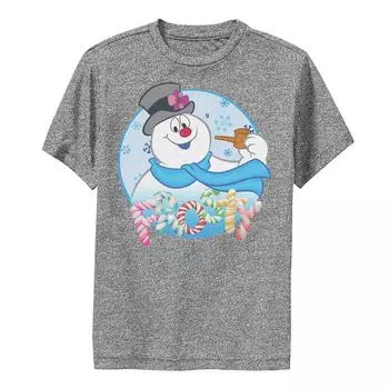 Футболка Frosty The Snowman с рисунком конфет и букв для мальчиков 8–20 лет Licensed Character