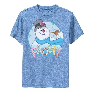 Футболка Frosty The Snowman с рисунком конфет и букв для мальчиков 8–20 лет Licensed Character