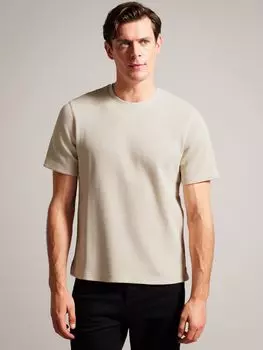 Футболка Frute с короткими рукавами и обычной текстурой Ted Baker, светло-серый