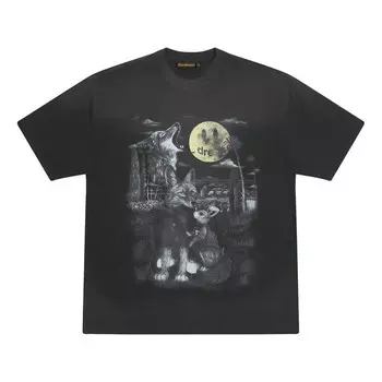 Футболка full moon ss t-shirt 'faded black' Drew House, черный