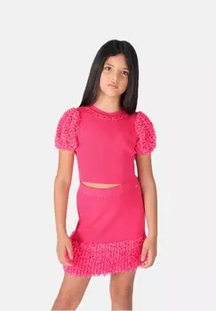 Футболка Fun&Fun, неоновый розовый