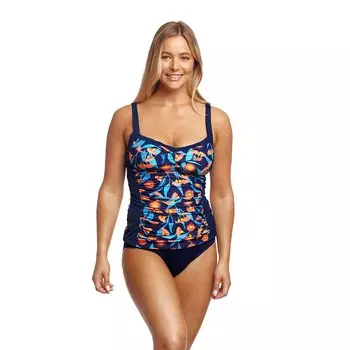 Футболка Funkita Ruched Panelled Tankini, синий