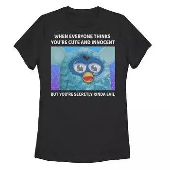 Футболка Furby для юниоров Secretly Kinda Evil Meme Licensed Character