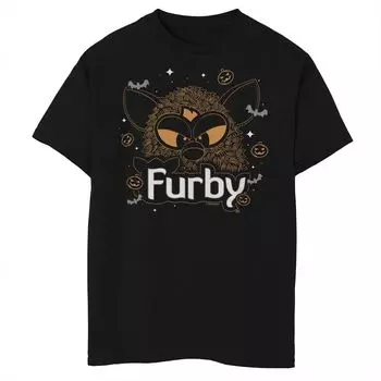 Футболка Furby Halloween для мальчиков 8–20 лет с оранжевым оттенком и портретной графикой Licensed Character