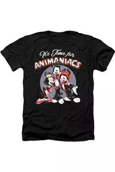 Футболка / футболка Animaniacs Its Time For Adult Heather Gildan, черный