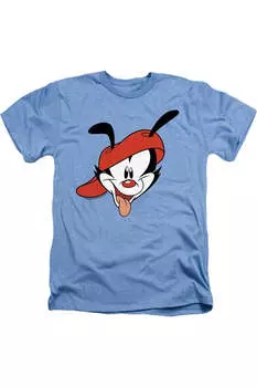 Футболка / футболка Animaniacs Wakko Head для взрослых Heather Gildan, светло-голубой