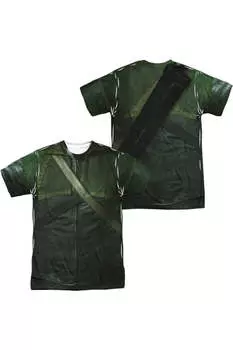 Футболка/футболка Arrow Uniform (принт спереди/сзади) с коротким рукавом для взрослых из полиэстера Gildan, белый